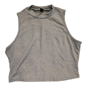 Shein Women's XL Sleeveless Ribbed Crop Top